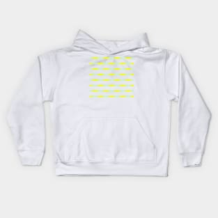 Mint and yellow stitching Kids Hoodie